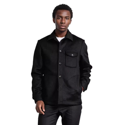 Herren Wolljacke Elegante Mit Taschen Winter