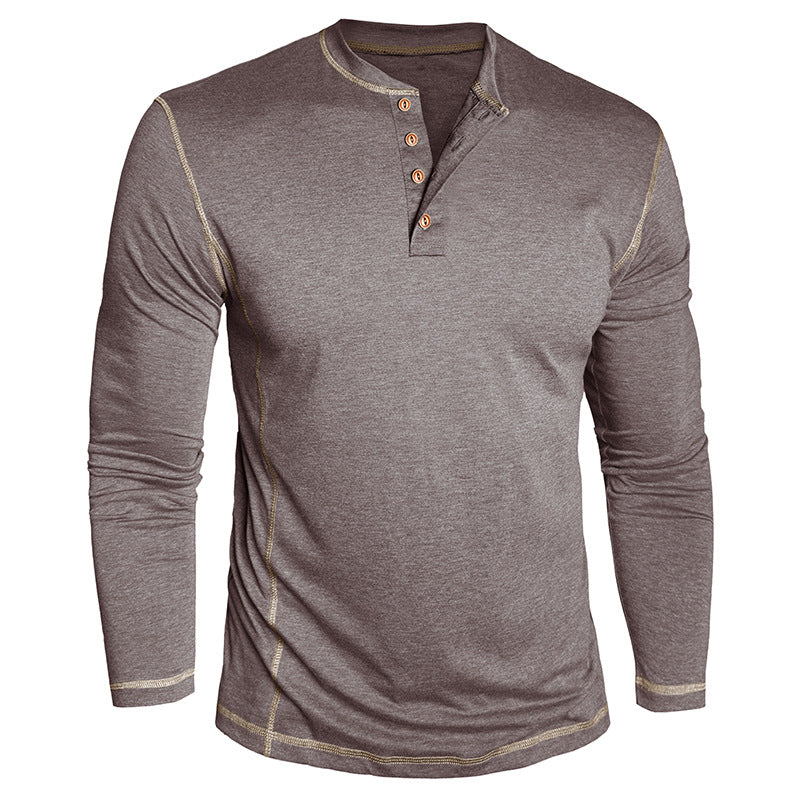 Elegantes Herren Langarmshirt mit Knöpfen Modern