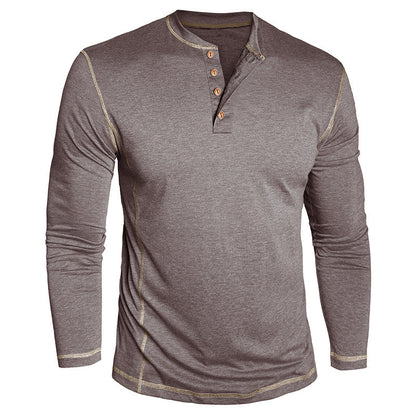 Elegantes Herren Langarmshirt mit Knöpfen Modern