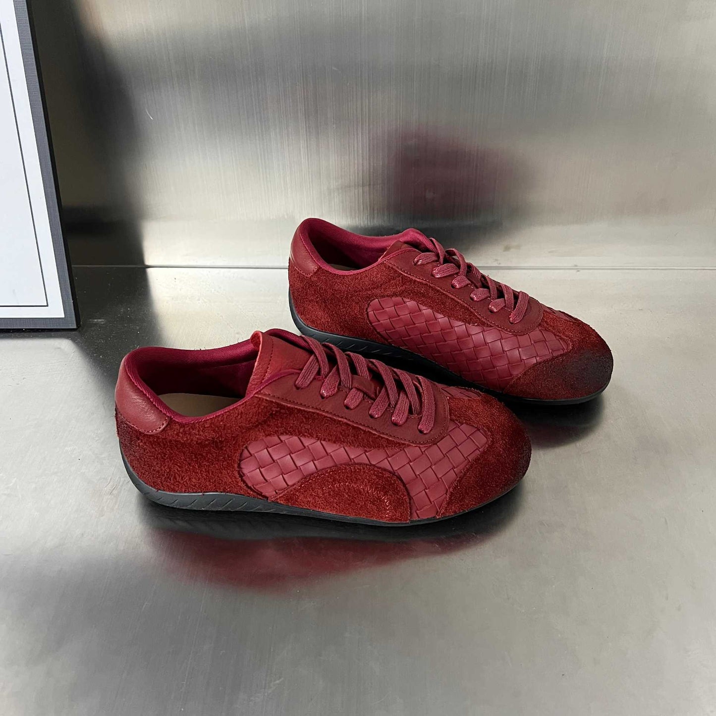Damen Sneaker Sportlich Veloursleder Modern