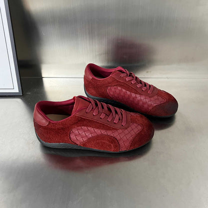 Damen Sneaker Sportlich Veloursleder Modern