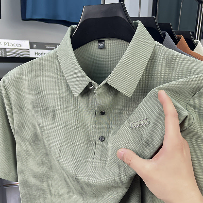 Herren Polohemd Kurzarm Piqué Stoff Modern