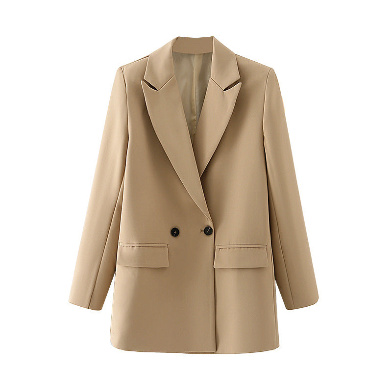 Herren Blazer Zweireiher Klassisch Elegent
