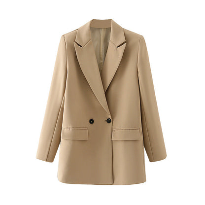 Herren Blazer Zweireiher Klassisch Elegent