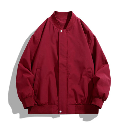 Herren Übergangsjacke Sportlich Mit Kragen Und Taschen