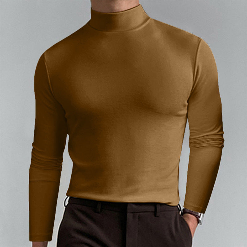 Herren Langarm T-Shirt Elegantes Casual Oberteil