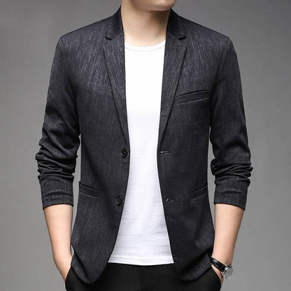 Herren Slimfit Jacke Elegant Muster Modern Style