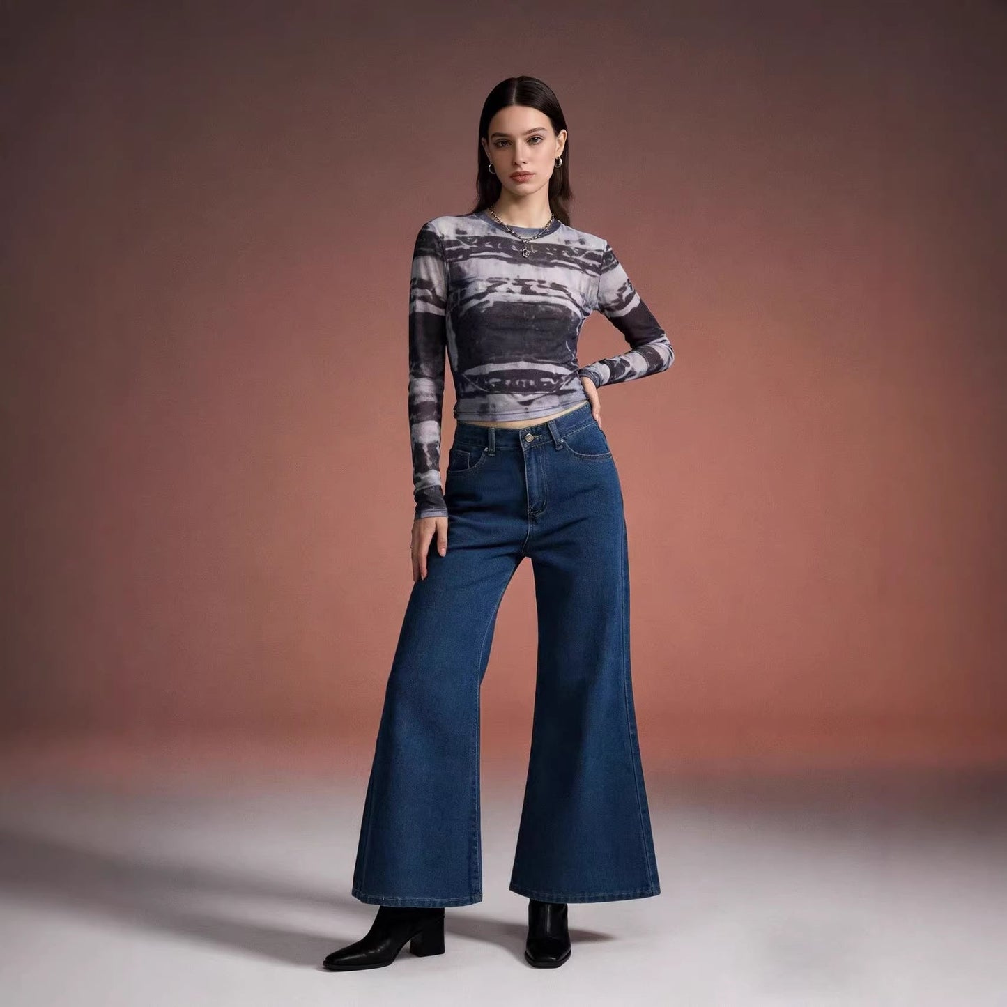 Damen Jeans Weite Bequem Elegant Schnitt - BerlinGlamour