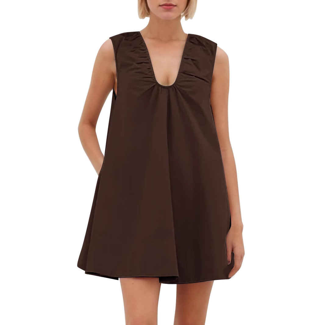 Sommerkleid Damen Lässig Rüschenkleid Kurz