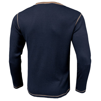 Herren Langarmshirt Modern Gestreift Berlin Style