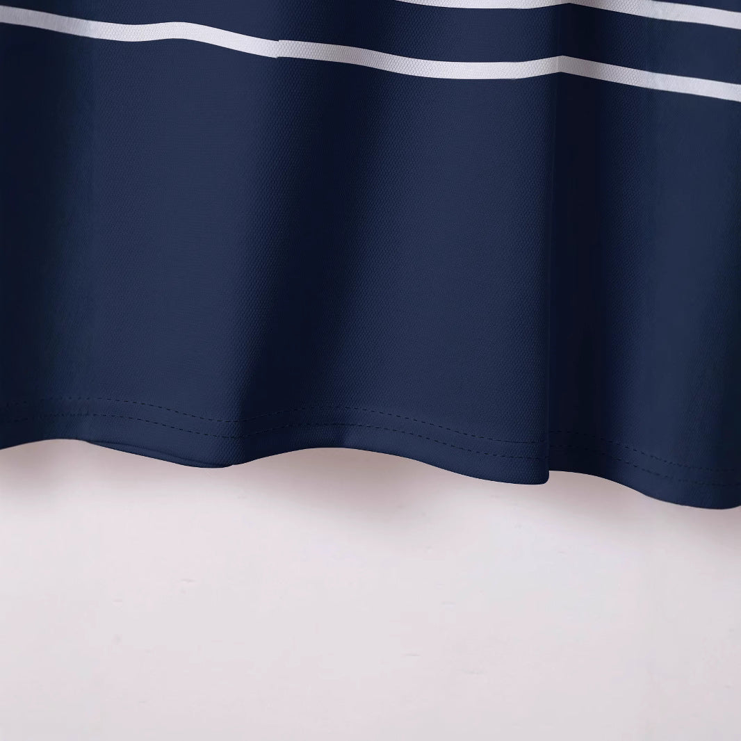 Herren Poloshirt Streifenmuster Modern Slimfit