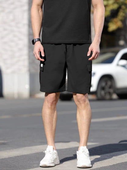 Herren Cargo Shorts Praktisch Mit Seitentaschen Modern