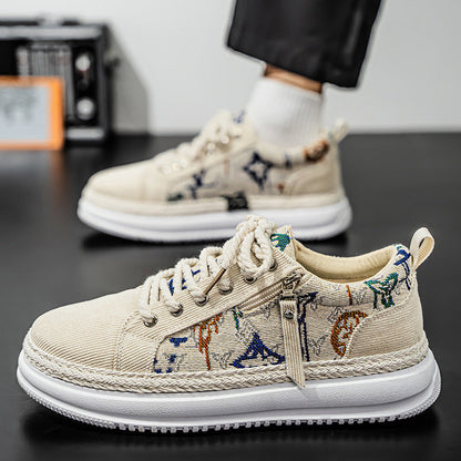 Damen Sneaker Sportlich Graffiti Muster Weich