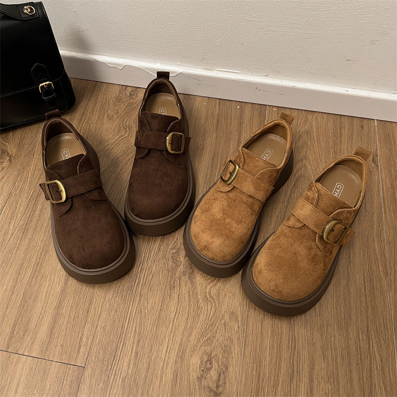 Damen Mokassins mit Schnallenverschluss Modern Schuhe - BerlinGlamour