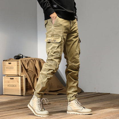 Herren Cargo-Hose Robust Vieltaschig Outdoor Stil