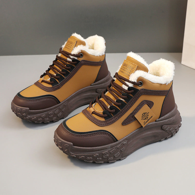 Damen Sneaker Warmfutter Rutschfest Modisch