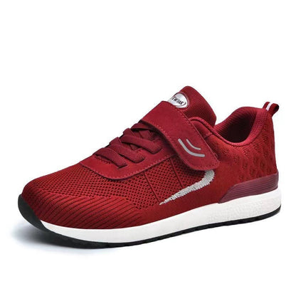 Damen Sneaker Atmungsaktiv mit Klettverschluss Sportlich Bequem