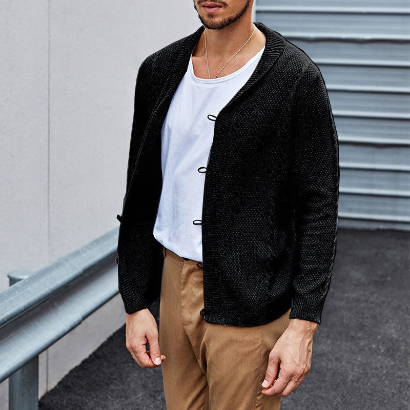 Herren Strickjacke Kuschelig Mit Knöpfen Modern