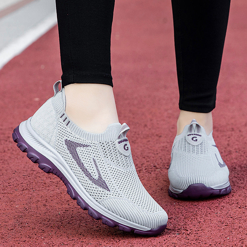 Damen Sneaker atmungsaktiv mit Stricktechnologie bequem