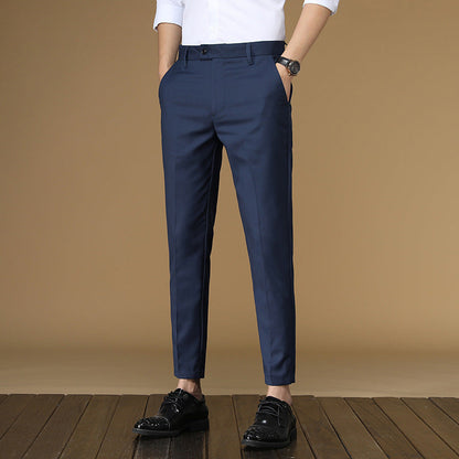 Herren Anzughose Slim Fit mit feiner Struktur
