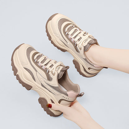Damen Laufschuhe Chunky Sneaker atmungsaktiv Komfort