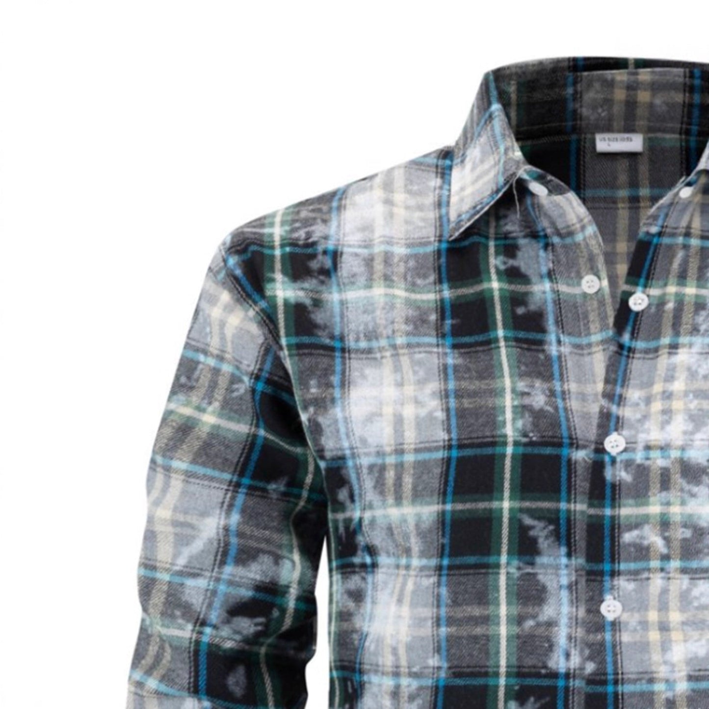 Herren Flanellhemd Langarm Karomuster Modern