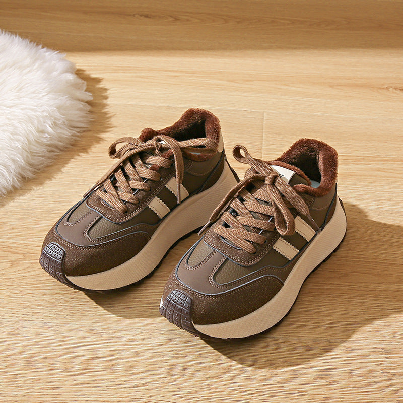 Damen Sneaker Warm Fleece Innensohle Rutschfest