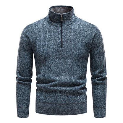 Herren Strickpullover Elegante Kurzjacke Stehkragen