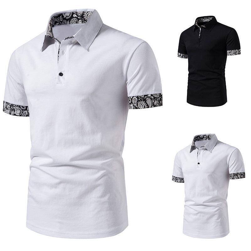 Herren Poloshirt Paisley Muster Sportlich Elegant - BerlinGlamour