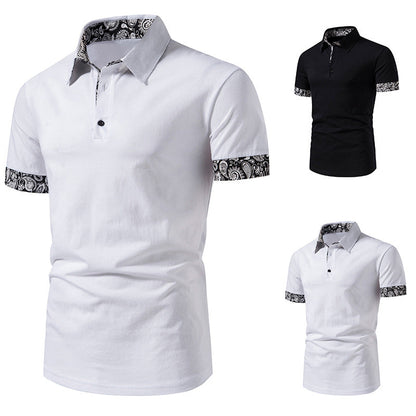 Herren Poloshirt Paisley Muster Sportlich Elegant - BerlinGlamour