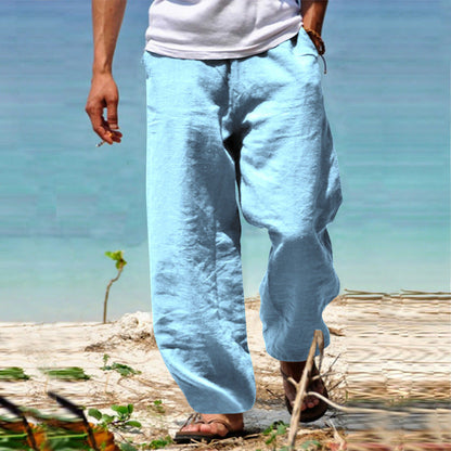 Bequeme Leinenhose für Herren Sommer Modern