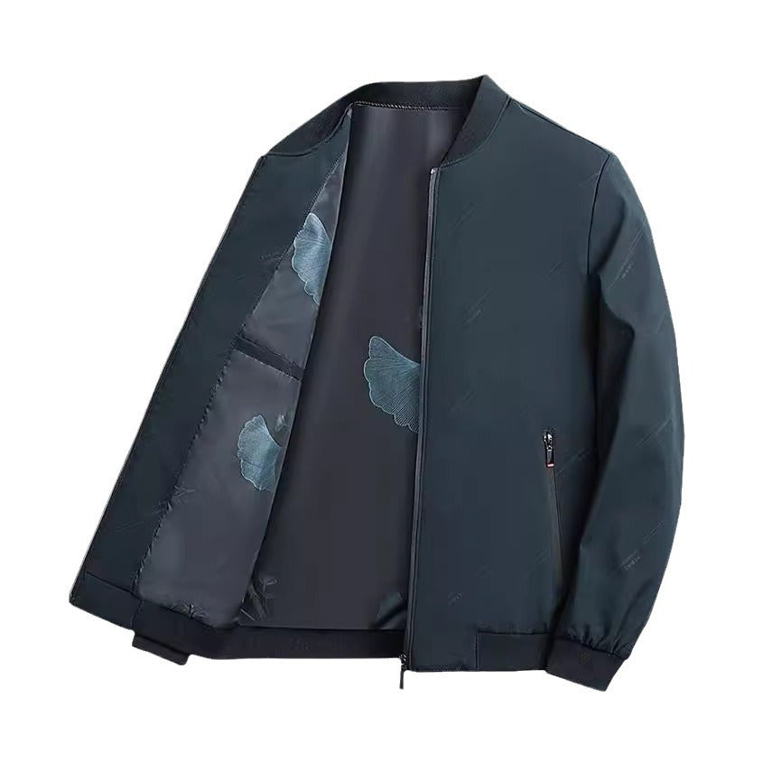 Herren Übergangsjacke Modern mit Stehkragen und Reißverschluss