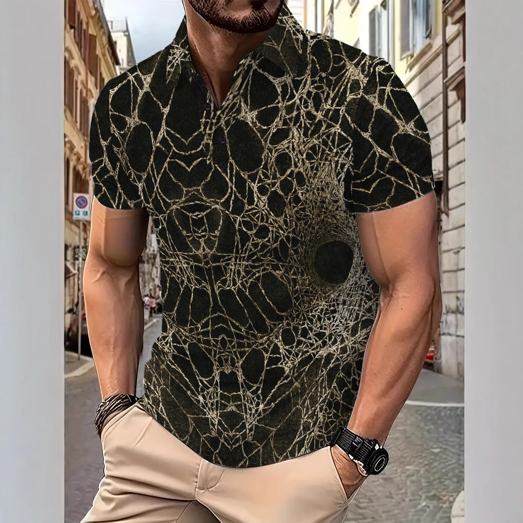 Herren Poloshirt Netzdesign Elegant Berlin Style - BerlinGlamour