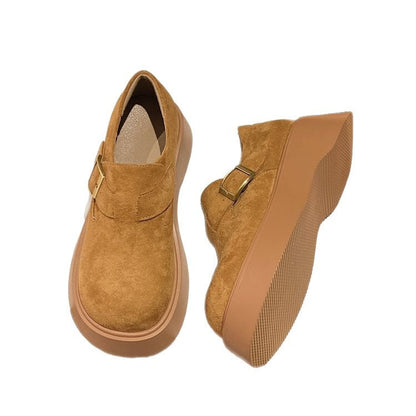 Damen Clogs mit Plateauabsatz Elegante Schnalle bequem