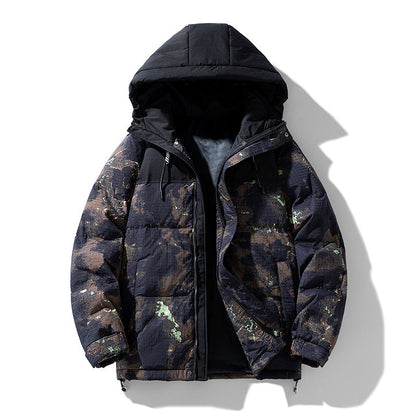 Herren Winterjacke Warm Pufferjacke Funktionell