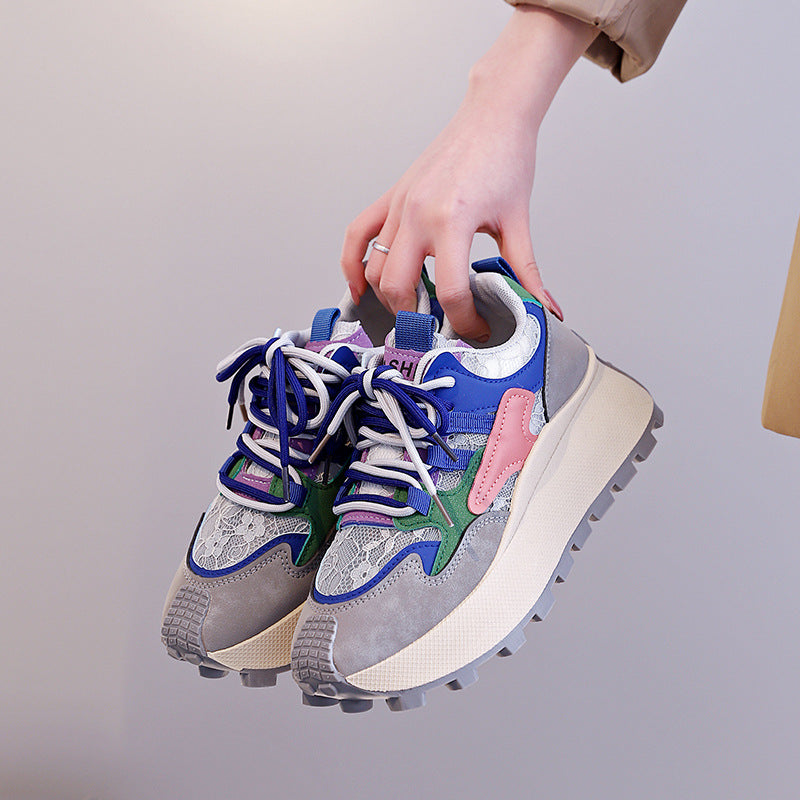 Damen Sneaker Trendy Ergonomisch mit Weichem Innenfutter