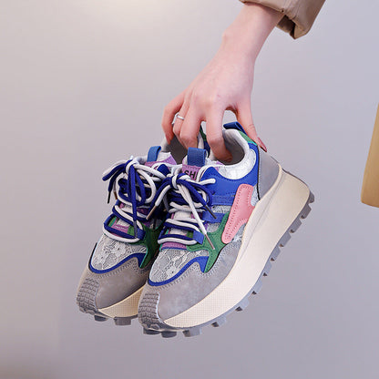 Damen Sneaker Trendy Ergonomisch mit Weichem Innenfutter