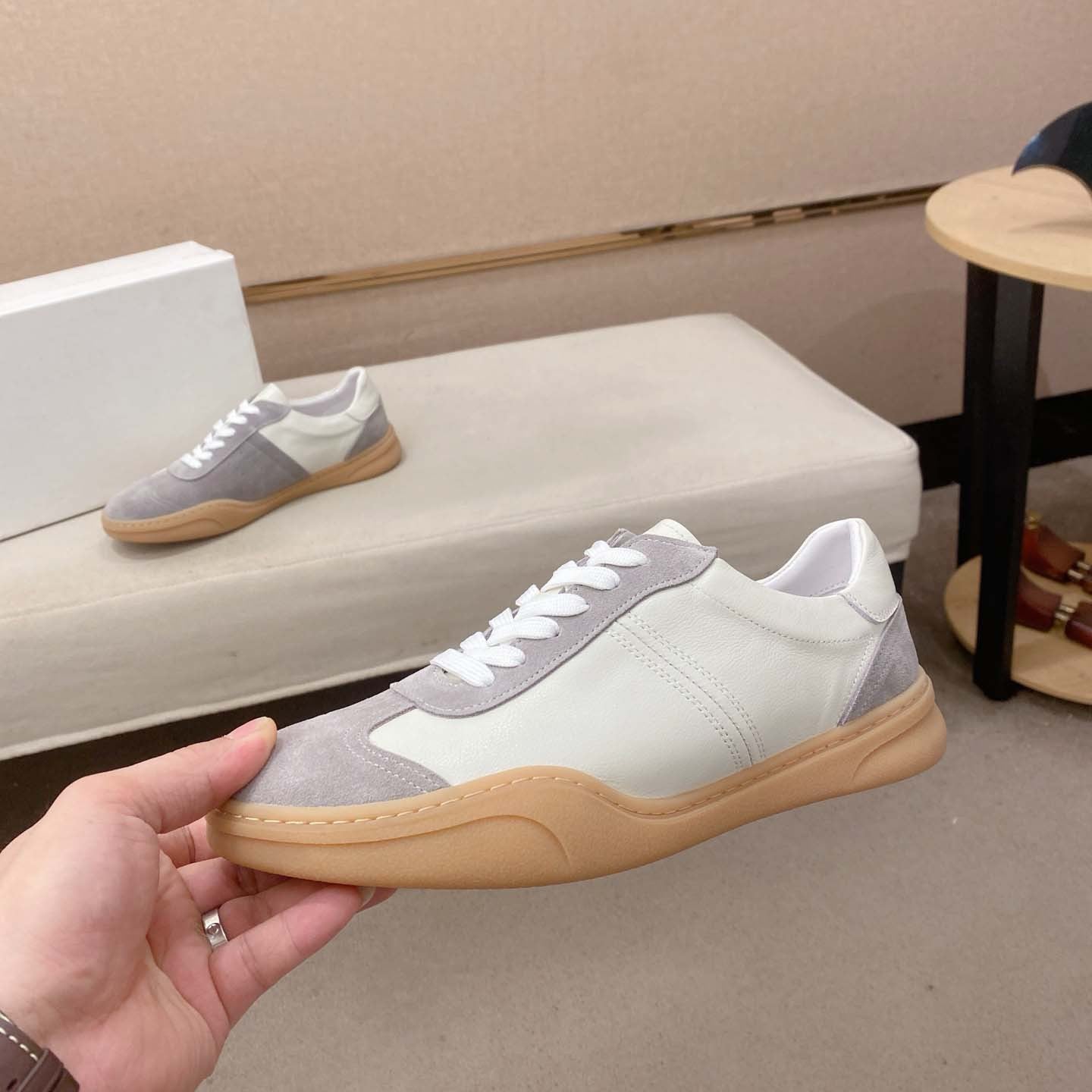 Damen Sneaker Leder Wildleder Schuhe Frauen - BerlinGlamour