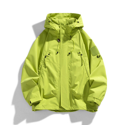 Herren Outdoor-Jacke Lässig mit Kapuze und Taschen