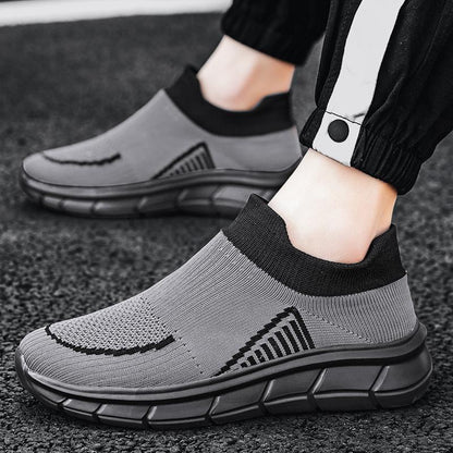 Damen Sneaker Bequem Slip On Schuhe Mit Weitem Zehenbereich