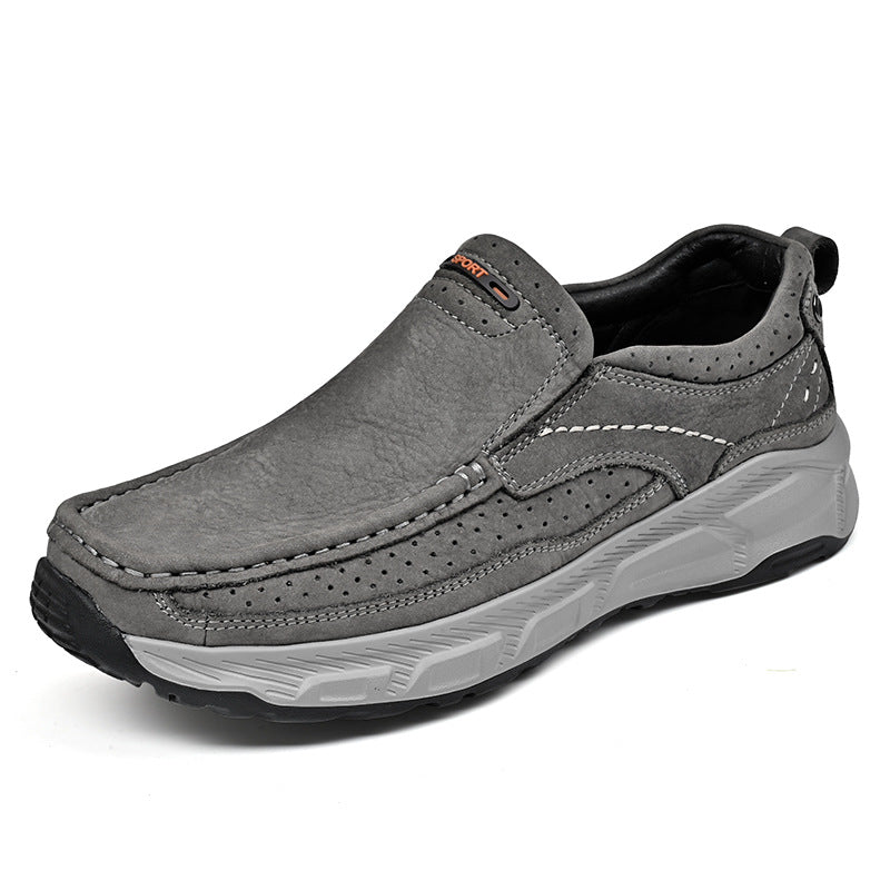 Damen Leder Slipper Bequem Atmungsaktiv Perforiert