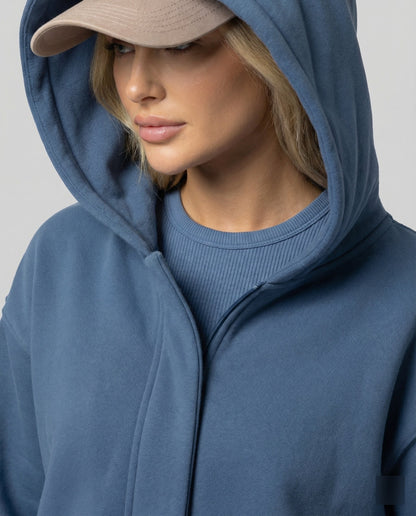 Damen Joggingset Velours Soft mit Hoodie und Kängurutasche