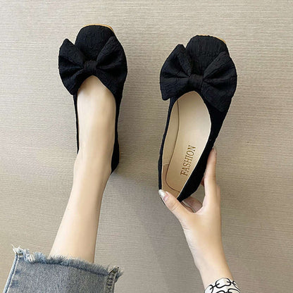 Damen Ballerinas mit Schleife Moderne Frauen Schuhe