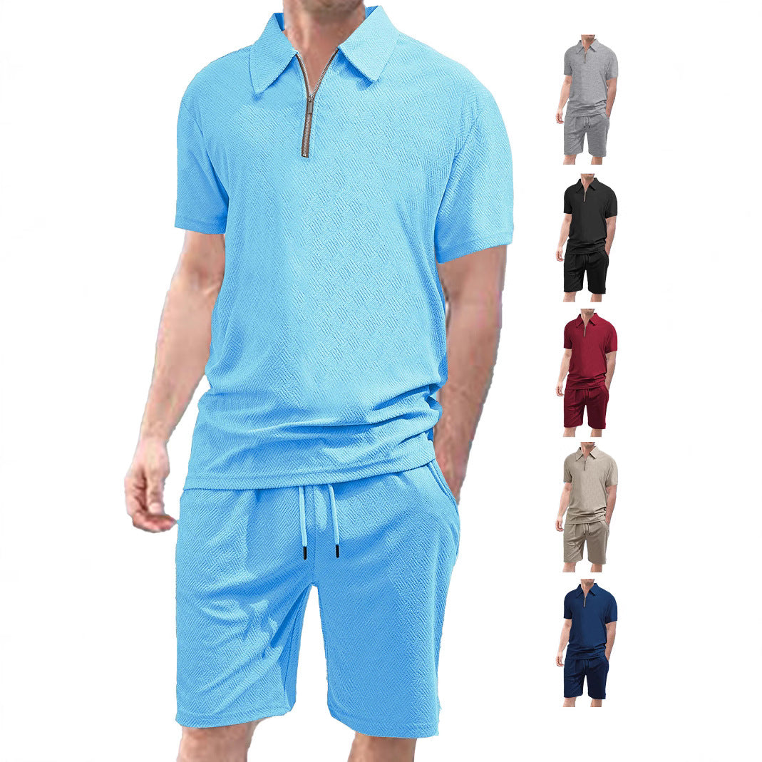 Herren Sportset Kurzarm Baumwolle Modern
