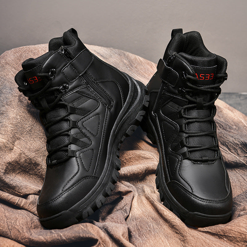 Herren Wanderstiefel Hohen Knöchelschutz Griffige Sohle Outdoor
