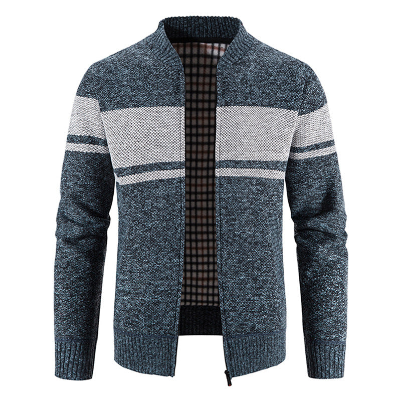 Herren Strickjacke Modern mit Struktur Optik