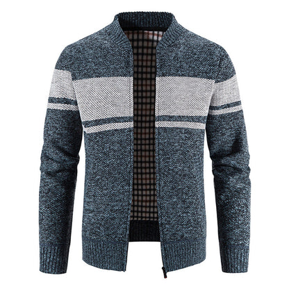 Herren Strickjacke Modern mit Struktur Optik