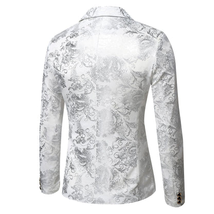 Herren Blazer Elegant Mit Muster Luxus Design