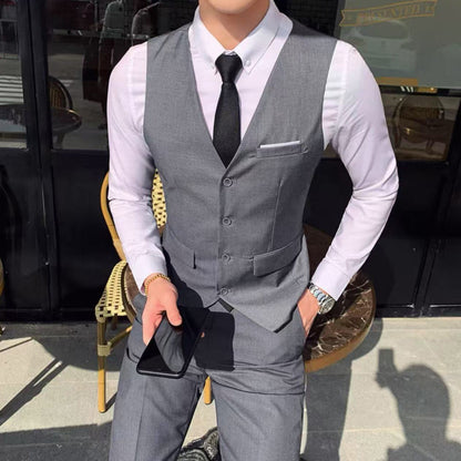 Herren Anzug Slim Fit Mit Taschen Elegant
