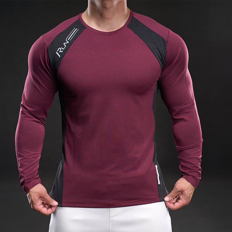 Herren Laufshirt Atmungsaktiv Langarm Mesh Funktionsshirt - BerlinGlamour